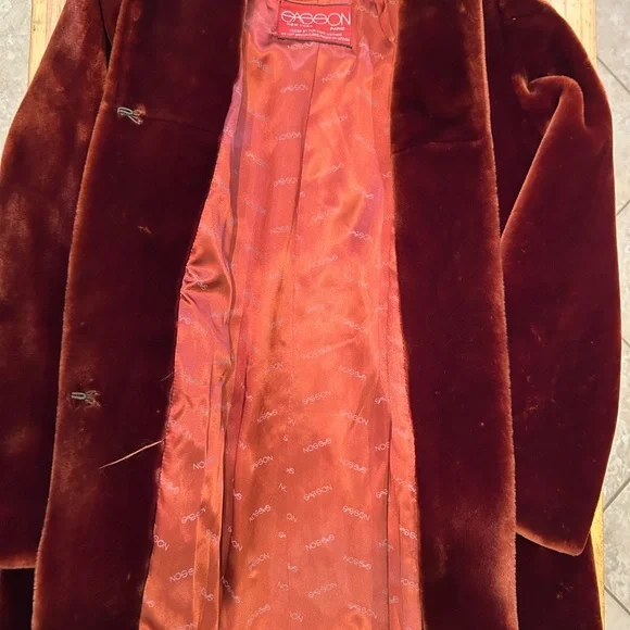 Vintage 1970’s Sasson Faux Fur Coat - Picture 3 of 7